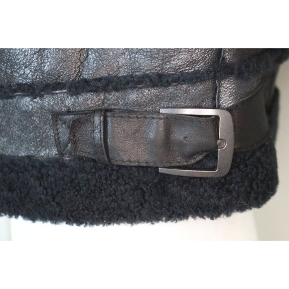 Bird by Juicy Couture Black Askam Leather Jacket Size Small NWT - Picture 6 of 12